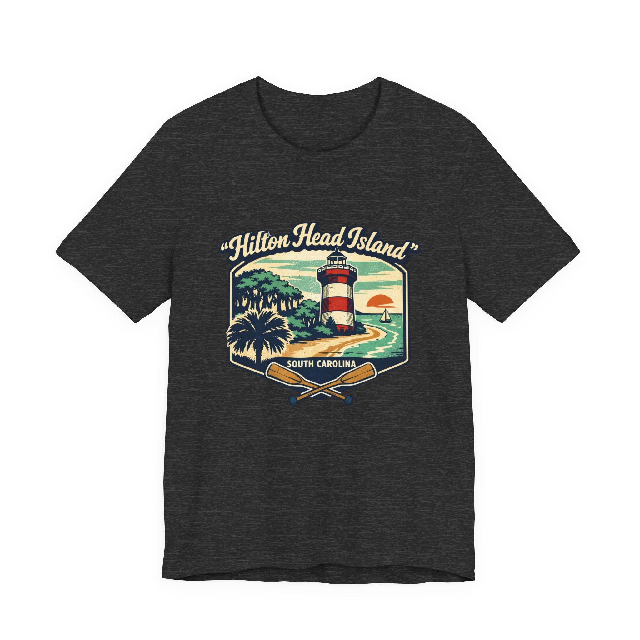 Hilton Head Island Lighthouse Tee — South Carolina Beach Vintage Graphic T-Shirt