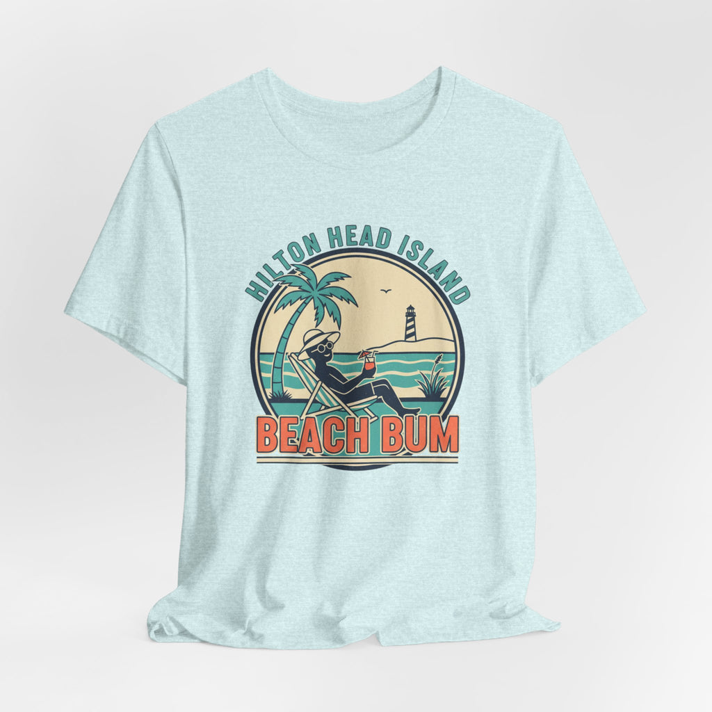 Beach Bum T‑Shirt — Hilton Head Island Vintage Surf Tee