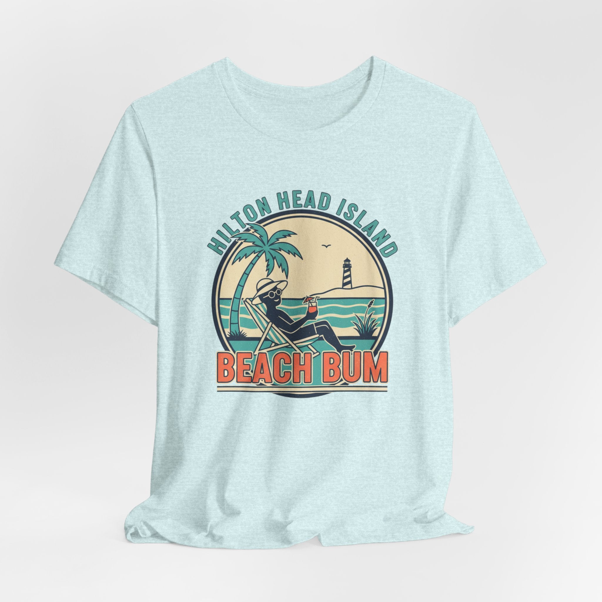 Beach Bum T‑Shirt — Hilton Head Island Vintage Surf Tee