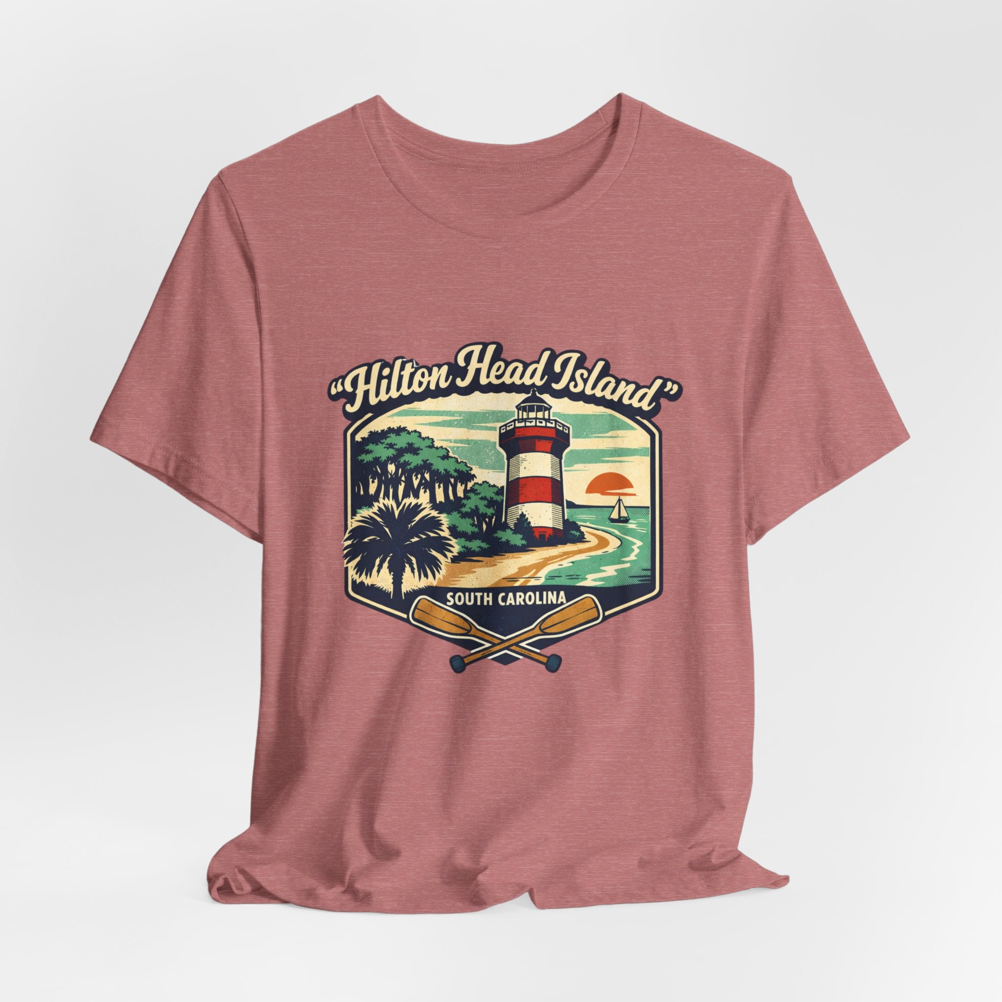 Hilton Head Island Lighthouse Tee — South Carolina Beach Vintage Graphic T-Shirt