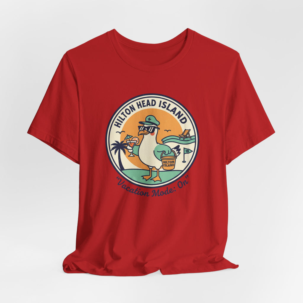 Hilton Head Island Vacation Tee — "Vacation Mode: On" Graphic T-Shirt