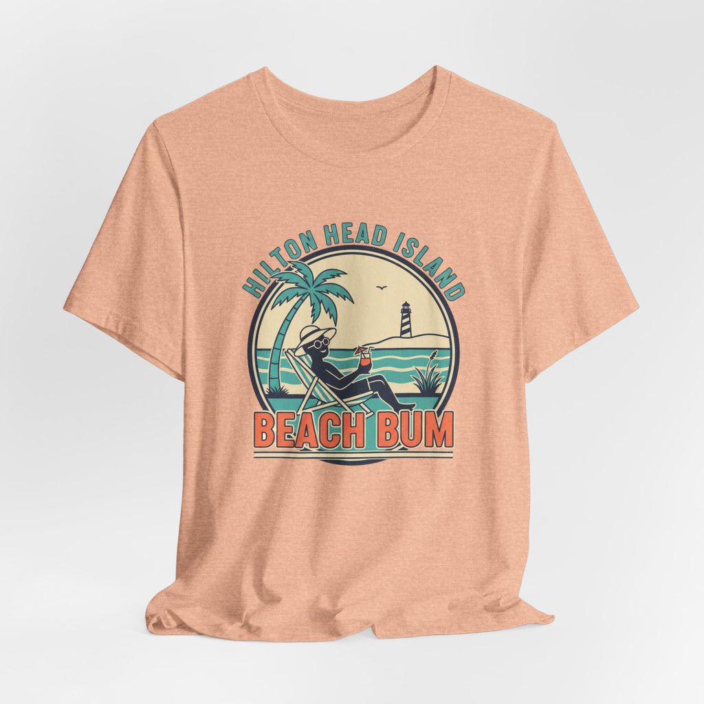 Beach Bum T‑Shirt — Hilton Head Island Vintage Surf Tee