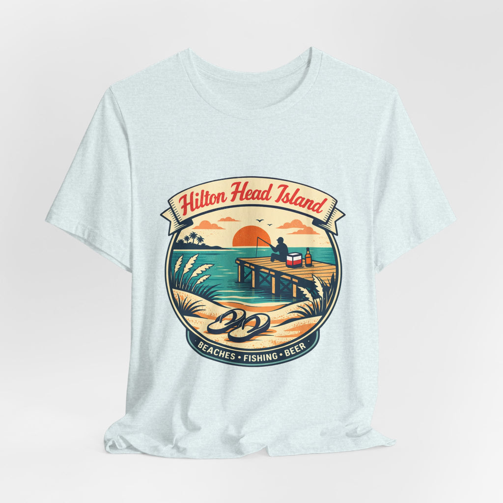Hilton Head Island Vintage Beach Tee — Beaches • Fishing • Beer